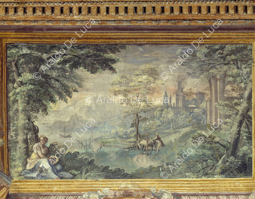 Frieze with country scene