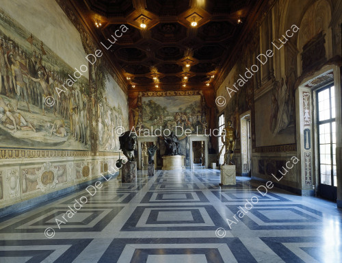 Museos Capitolinos. Vista general de la Sala de los Horacios y Curiacios