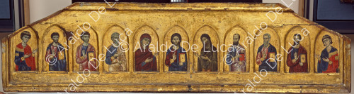 Iconostasis with Christ between Virgin and Saints