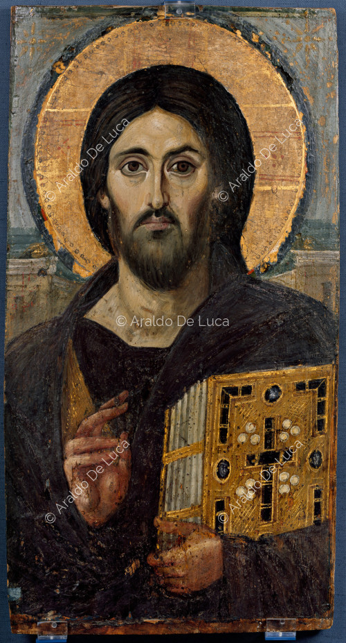 Icona con Cristo Pantocratore