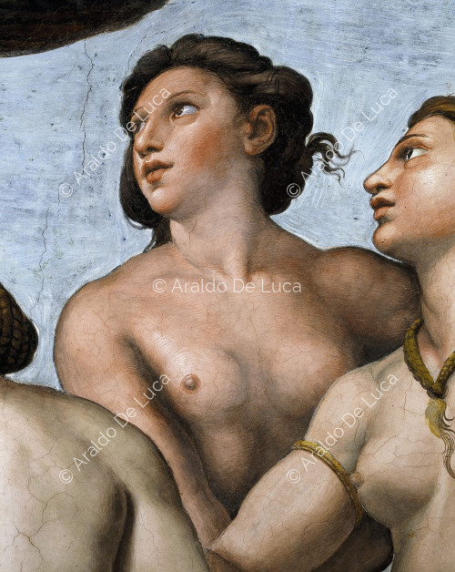 'Cupido y las Tres Gracias' Detalle de la Luneta. Logia de Psiche