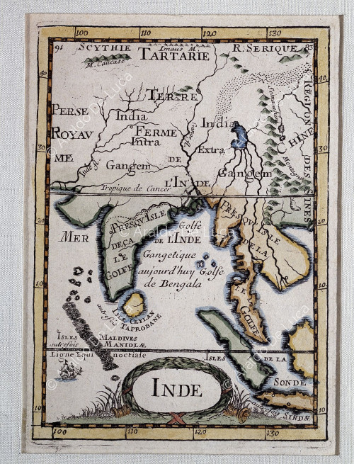 Ancienne carte de l'Inde
