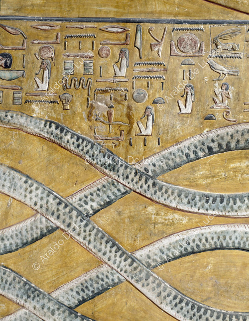 Book of Gates, third hour: detail of Apophis