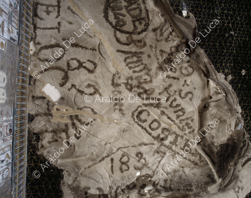 Inscriptions modernes sur le plafond du tombeau de Seti I