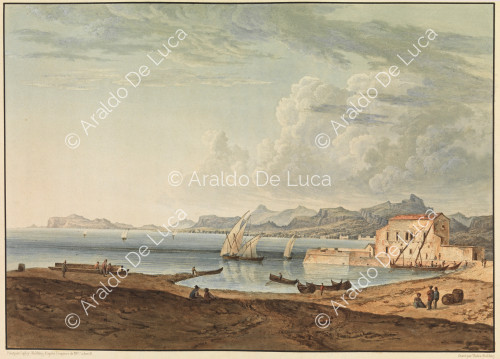 Vista di Bagheria e della Baia di Palermo - Viaggio pittoresco in Sicilia dedicato a sua altezza reale la Signora Duchessa di Berry. Tomo primo