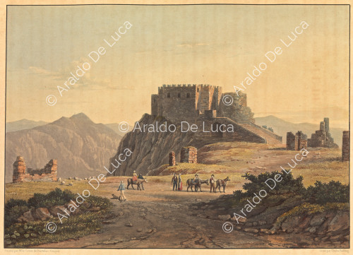 Vista del Monte Erice - Viaggio pittoresco in Sicilia dedicato a sua altezza reale la Signora Duchessa di Berry. Tomo primo