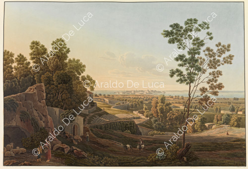 Syracuse view taken by Theatre - Picturesque journey in Sicily dedicated to her royal highness Madam the Duchess de Berry. Second volume