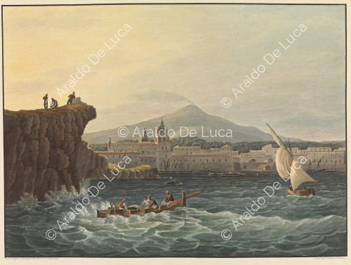 Vue de Catane - Voyage pittoresque en Sicile dédié à son altesse royale Madame la Duchesse de Berry. Tome second