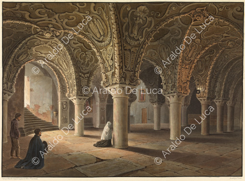 Underground Chapel in the Cathedral of Messina - Picturesque journey in Sicily dedicated to her royal highness Madam the Duchess de Berry. Second volume