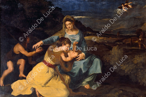 Madonna mit Kind, Heilige Katharina von Alexandria und Johannes der Täufer