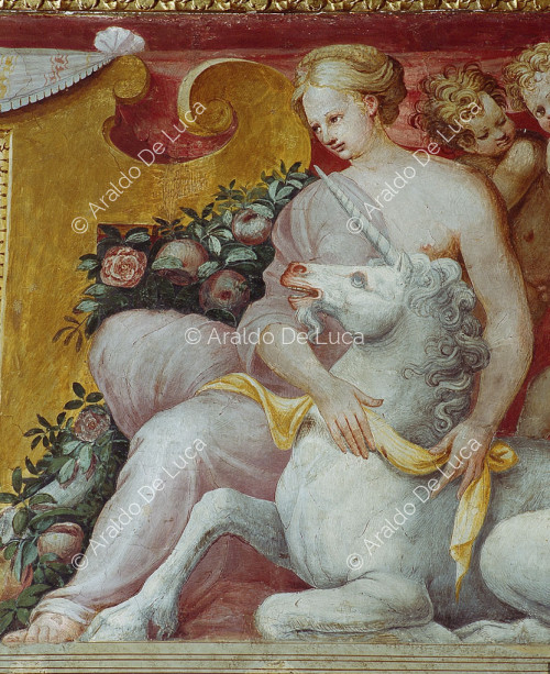 Woman with a unicorn