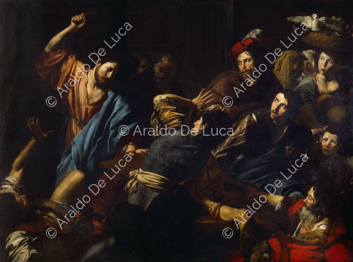 Christ drives the merchants out of the Temple