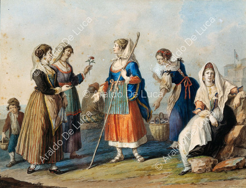 Mujeres de los caseríos de Cosenza