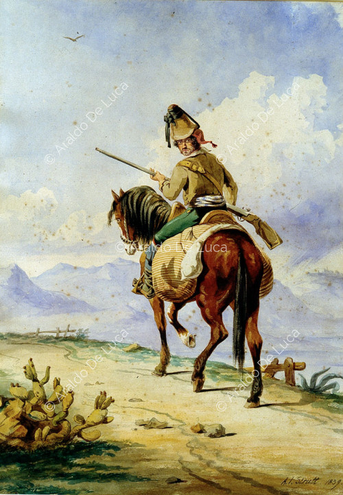 Calabrian brigand on horseback