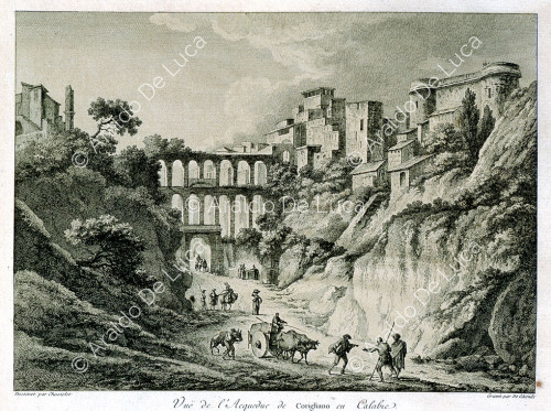 Blick auf das Aquädukt von Corigliano