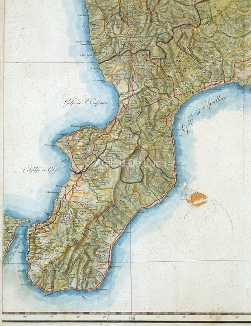 Karte von Kalabrien