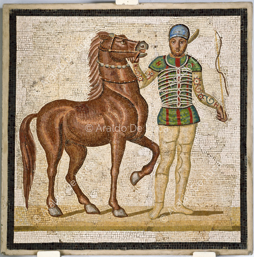 Charioteer with horse