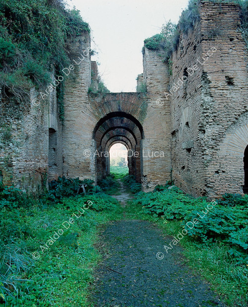 View with arches of the Via Nova