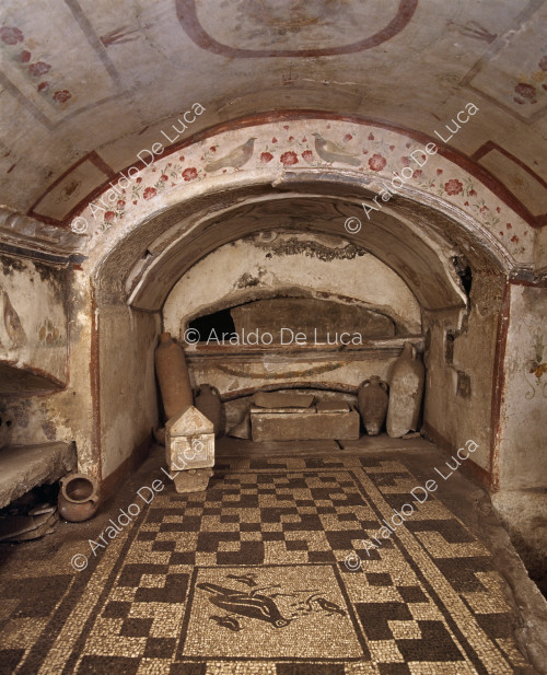 Inner chamber of the tomb of Clodius Hermes