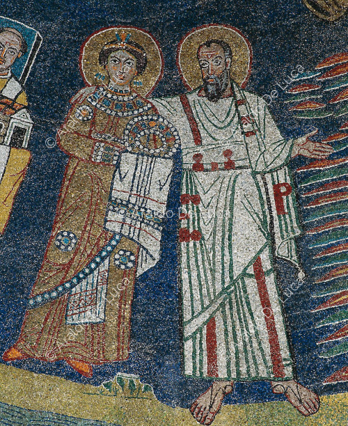 Saint Praxedes, detail