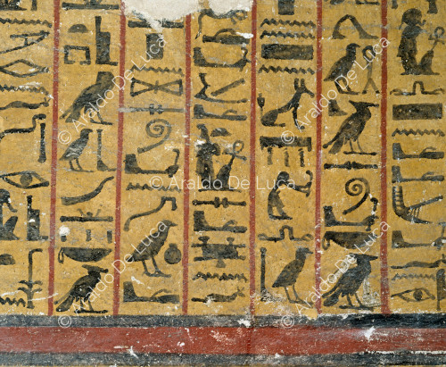 Livre des morts : détail avec hiéroglyphes