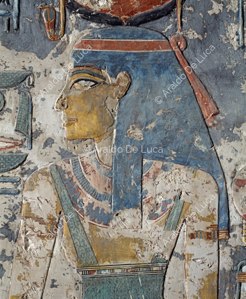 Detail of the goddess Isis
