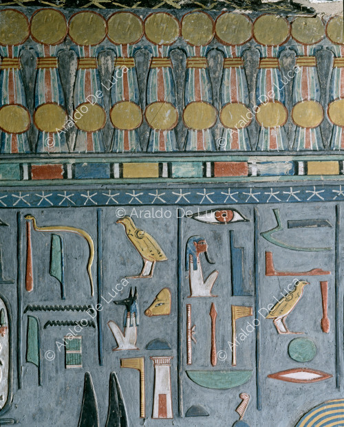 Detail mit Hieroglyphen