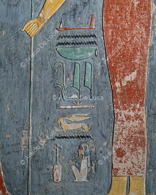 Dettaglio della dea Hathor