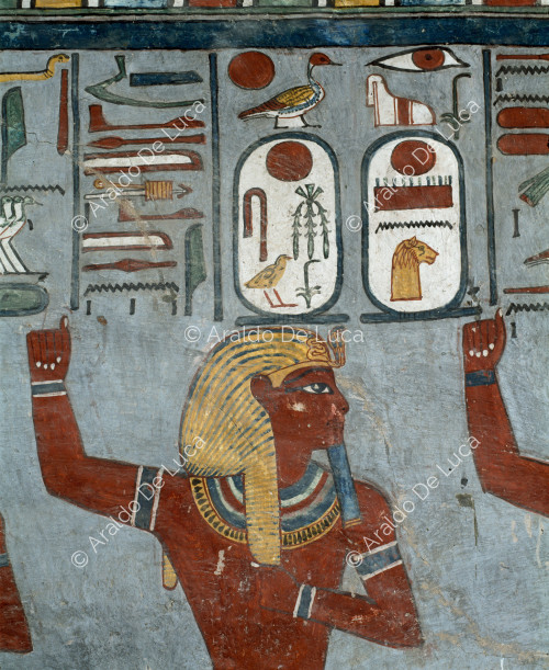 Ramesse I compie il rituale henu