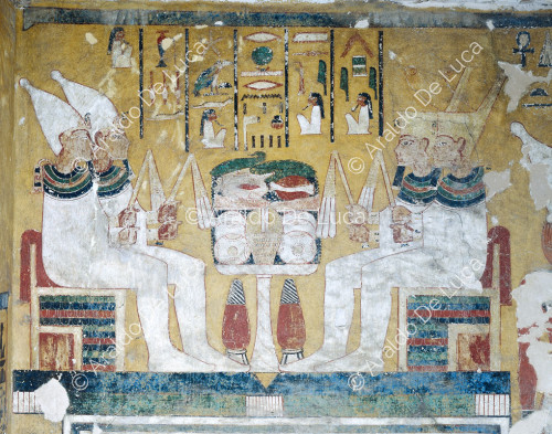 Die vier Söhne des Horus als vergöttlichte Herrscher von Ober- und Unterägypten