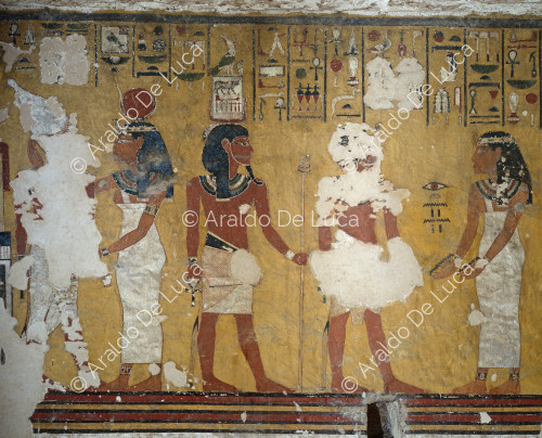 Ay and the royal ka before Nut and Hathor
