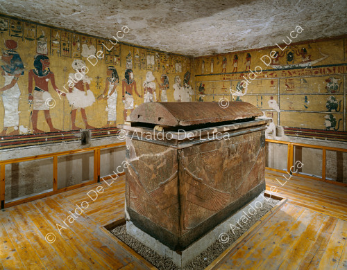 General view of the Ay burial chamber