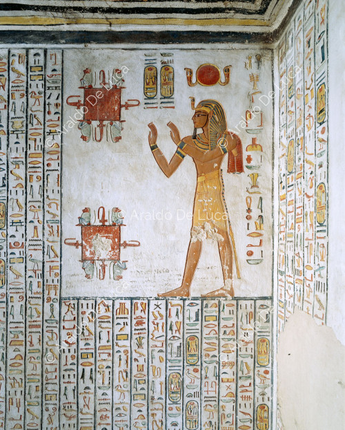 Livre des morts, formule 126 : Ramsès VI vénère les babouins et les lacs de feu
