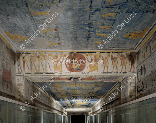 Il corridoio della tomba di Ramesse IX