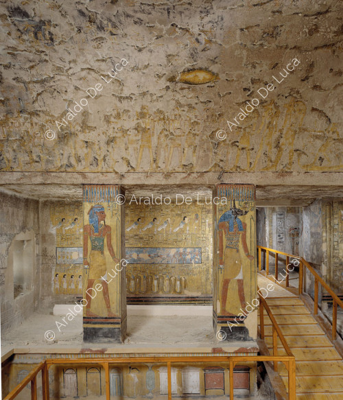 Chambre du sarcophage de Tausert avec des scènes du Livre des Portes