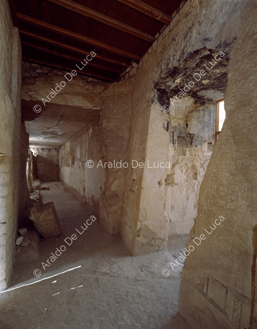 Der Säulengang des Grabes von Kheruef