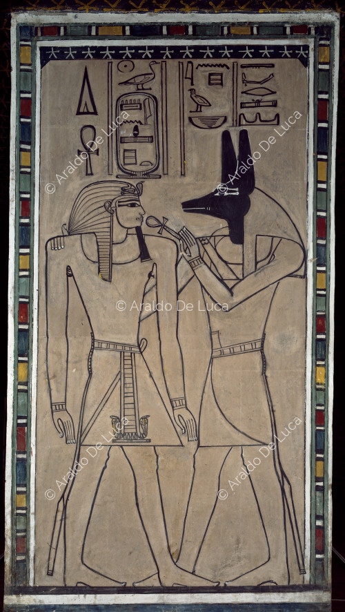 Amenhotep II y Anubi