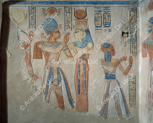 Ramses III. und Isis