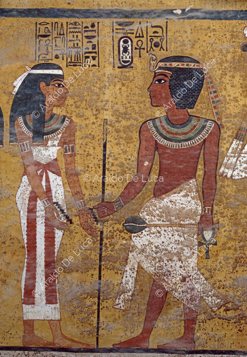 Tutankhamun and the goddess Nut