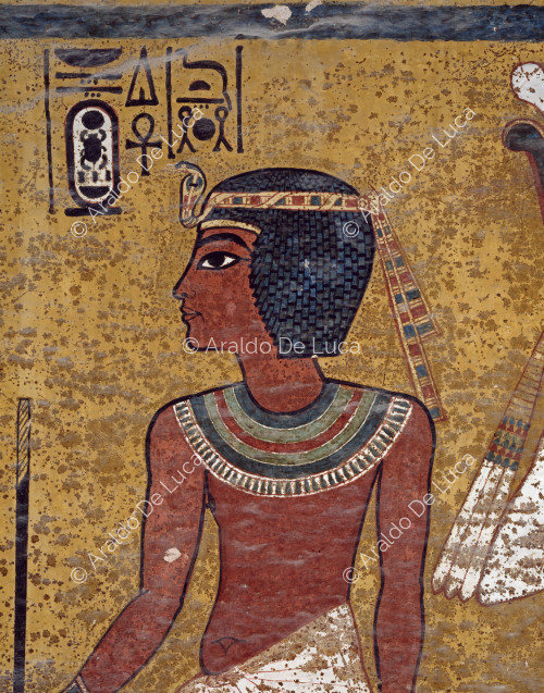 Pharaoh Tutankhamun. Detail
