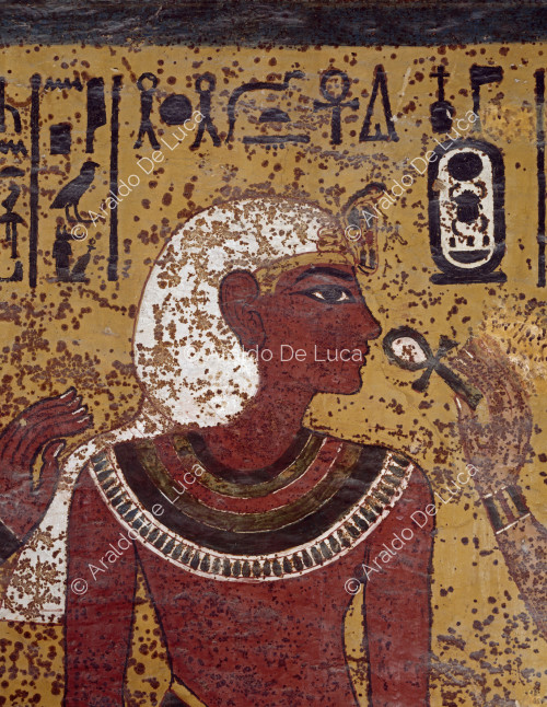 Pharaoh Tutankhamun. Detail