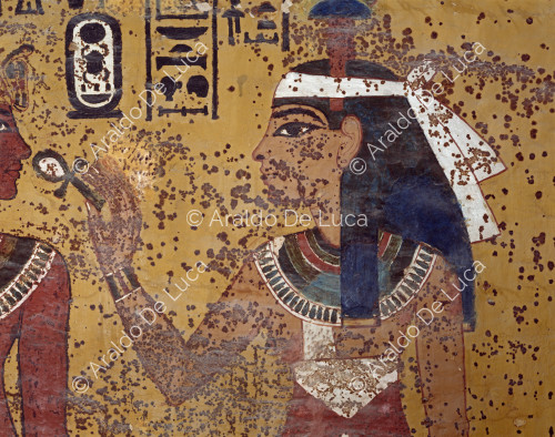 The goddess Hathor. Detail