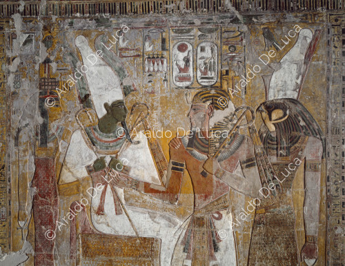 Seti I presentato ad Osiride da Horus