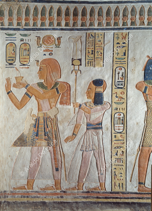  Ramses III. und Khaemuaset.