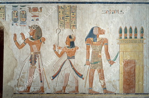  Ramsès III, Khaemuaset et le gardien de la onzième porte.