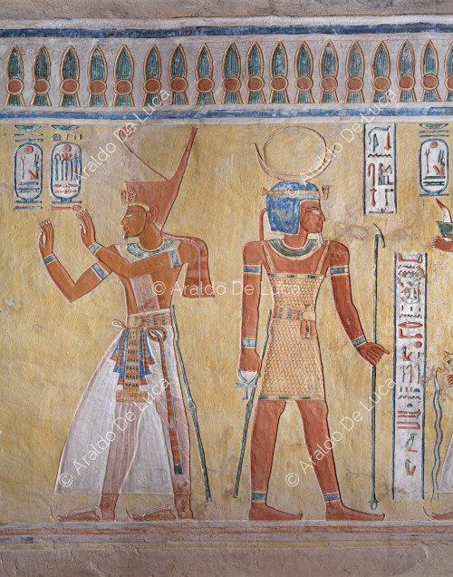 Ramsés III y el dios Shepses