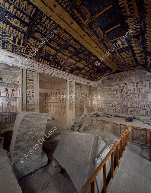 Gesamtansicht der Grabkammer von Ramses VI.