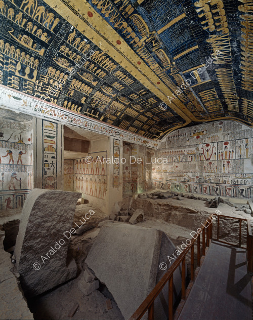 Vista general de la cámara funeraria de Ramsés VI