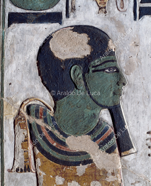 Detail des Gottes Ptah