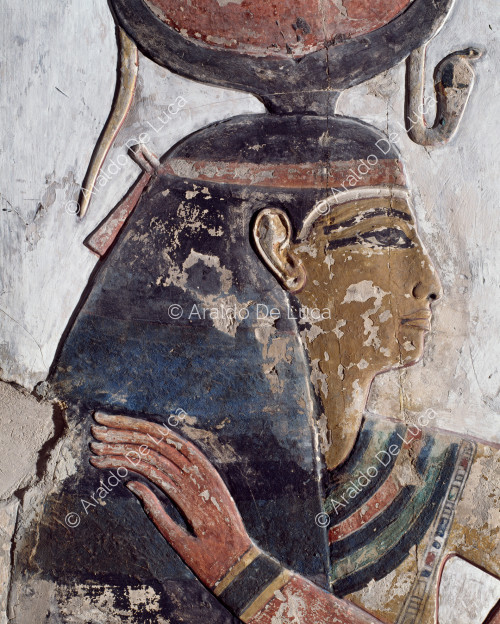 Detail of the goddess Hathor